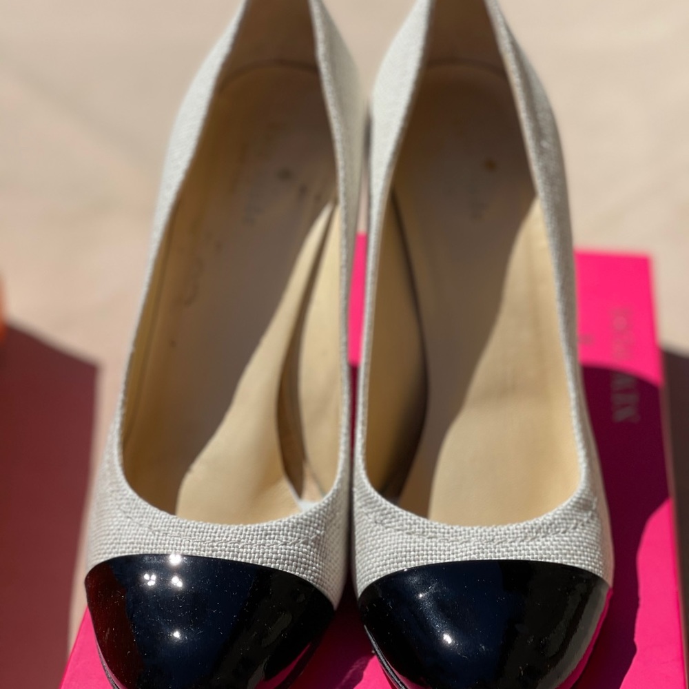 Kate Spade KAP Heel in Nat/Raffia
